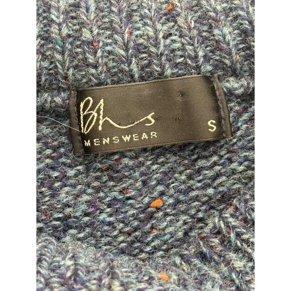 Vintage BHS Menswear Wool Nordic Style Sweater Made In Scotland Oversized Size S - Picture 3 of 6